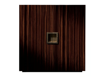 GILBERT ALTO - Ebony highboard with doors by DOM Edizioni - view 2